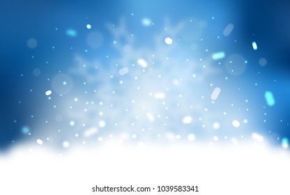 Vector cover with beautiful snowflakes. Glitter abstract illustration with crystals of ice. New year design for your business advert.