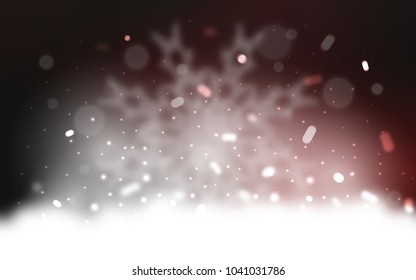 Vector cover with beautiful snowflakes. Glitter abstract illustration with crystals of ice. The pattern can be used for new year leaflets.