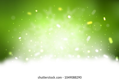 Vector cover with beautiful snowflakes. Glitter abstract illustration with crystals of ice. New year design for your business advert.