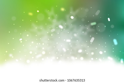 Vector cover with beautiful snowflakes. Glitter abstract illustration with crystals of ice. The pattern can be used for new year leaflets.