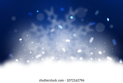 Vector cover with beautiful snowflakes. Glitter abstract illustration with crystals of ice. The pattern can be used for new year leaflets.