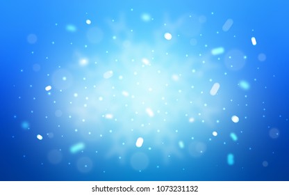 Vector cover with beautiful snowflakes. Glitter abstract illustration with crystals of ice. The template can be used as a new year background.