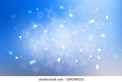 Vector cover with beautiful snowflakes. Glitter abstract illustration with crystals of ice. The pattern can be used for year new  websites.