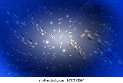Vector cover with beautiful snowflakes. Glitter abstract illustration with crystals of ice. New year design for your business advert.