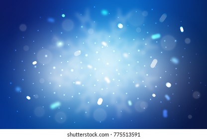 Vector cover with beautiful snowflakes. Glitter abstract illustration with crystals of ice. The pattern can be used for new year ad, booklets.