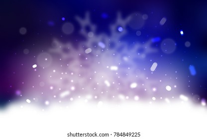 Vector cover with beautiful snowflakes. Glitter abstract illustration with crystals of ice. The pattern can be used for year new  websites.