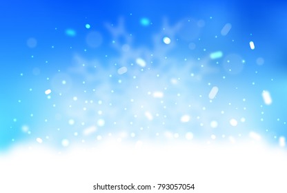 Vector cover with beautiful snowflakes. Glitter abstract illustration with crystals of ice. The pattern can be used for year new  websites.