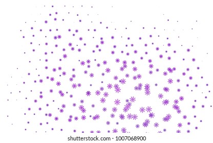 vector cover with beautiful snowflakes. Modern geometrical abstract illustration with crystals of ice. The pattern can be used for year new  websites.