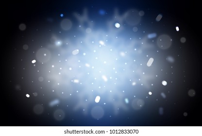 Vector cover with beautiful snowflakes. Modern geometrical abstract illustration with crystals of ice. New year design for your business advert.