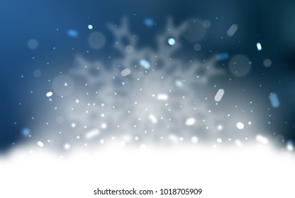 Vector cover with beautiful snowflakes. Modern geometrical abstract illustration with crystals of ice. New year design for your business advert.