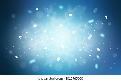 Vector cover with beautiful snowflakes. Modern geometrical abstract illustration with crystals of ice. The pattern can be used for new year ad, booklets.