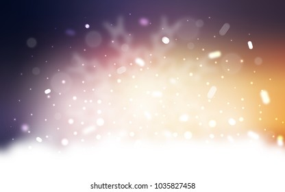 Vector cover with beautiful snowflakes. Modern geometrical abstract illustration with crystals of ice. New year design for your business advert.