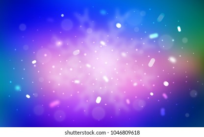 Vector cover with beautiful snowflakes. Modern geometrical abstract illustration with crystals of ice. The pattern can be used for new year ad, booklets.