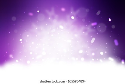 Vector cover with beautiful snowflakes. Modern geometrical abstract illustration with crystals of ice. The pattern can be used for new year ad, booklets.
