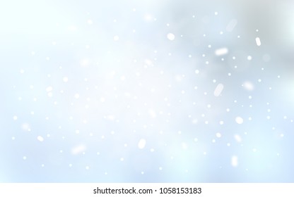 Vector cover with beautiful snowflakes. Modern geometrical abstract illustration with crystals of ice. The pattern can be used for year new  websites.