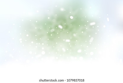 Vector cover with beautiful snowflakes. Modern geometrical abstract illustration with crystals of ice. The template can be used as a new year background.