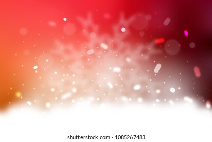 Vector cover with beautiful snowflakes. Modern geometrical abstract illustration with crystals of ice. New year design for your business advert.
