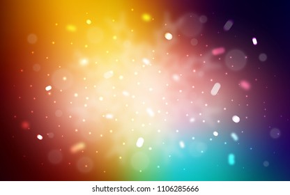 Vector cover with beautiful snowflakes. Modern geometrical abstract illustration with crystals of ice. The pattern can be used for new year leaflets.
