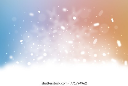 Vector cover with beautiful snowflakes. Modern geometrical abstract illustration with crystals of ice. The pattern can be used for year new  websites.