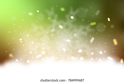 Vector cover with beautiful snowflakes. Modern geometrical abstract illustration with crystals of ice. The pattern can be used for new year ad, booklets.