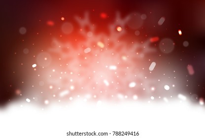 Vector cover with beautiful snowflakes. Modern geometrical abstract illustration with crystals of ice. The pattern can be used for new year ad, booklets.