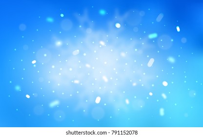 Vector cover with beautiful snowflakes. Modern geometrical abstract illustration with crystals of ice. New year design for your business advert.