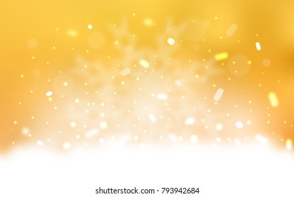 Vector cover with beautiful snowflakes. Modern geometrical abstract illustration with crystals of ice. The pattern can be used for new year ad, booklets.
