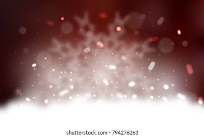 Vector cover with beautiful snowflakes. Modern geometrical abstract illustration with crystals of ice. New year design for your business advert.