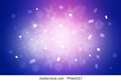 Vector cover with beautiful snowflakes. Modern geometrical abstract illustration with crystals of ice. New year design for your business advert.