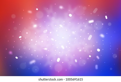 Vector cover with beautiful snowflakes. Shining colored illustration with snow in christmas style. The pattern can be used for new year ad, booklets.