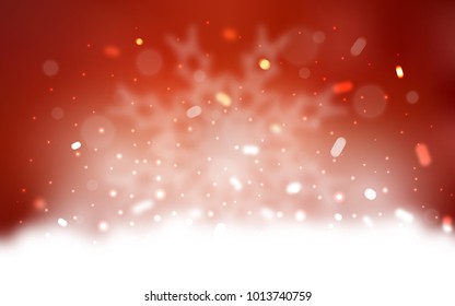 Vector cover with beautiful snowflakes. Shining colored illustration with snow in christmas style. The pattern can be used for new year ad, booklets.