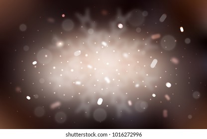Vector cover with beautiful snowflakes. Shining colored illustration with snow in christmas style. The template can be used as a new year background.