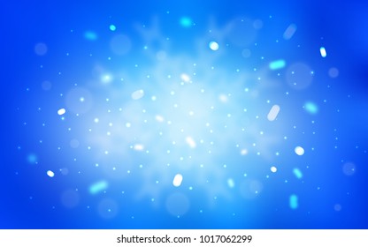 Vector cover with beautiful snowflakes. Shining colored illustration with snow in christmas style. The template can be used as a new year background.