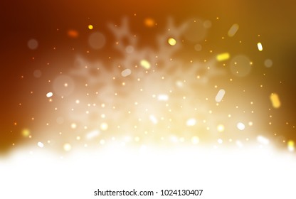 Vector cover with beautiful snowflakes. Shining colored illustration with snow in christmas style. The pattern can be used for year new  websites.