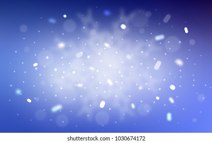 Vector cover with beautiful snowflakes. Shining colored illustration with snow in christmas style. The template can be used as a new year background.