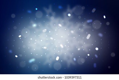 Vector cover with beautiful snowflakes. Shining colored illustration with snow in christmas style. New year design for your business advert.