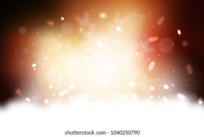 Vector cover with beautiful snowflakes. Shining colored illustration with snow in christmas style. New year design for your business advert.