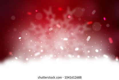 Vector cover with beautiful snowflakes. Shining colored illustration with snow in christmas style. The pattern can be used for new year leaflets.