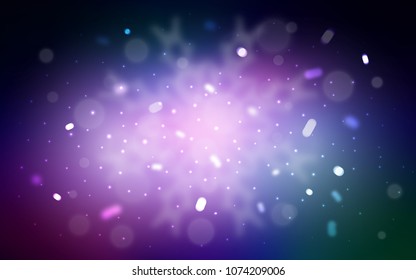 Vector cover with beautiful snowflakes. Shining colored illustration with snow in christmas style. The pattern can be used for new year leaflets.