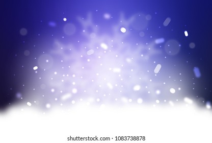 Vector cover with beautiful snowflakes. Shining colored illustration with snow in christmas style. The pattern can be used for year new  websites.