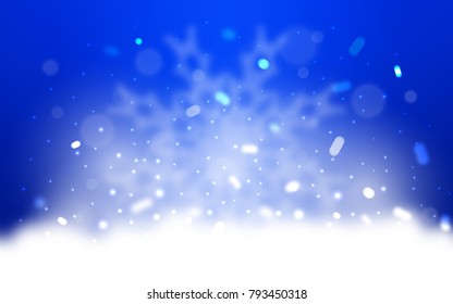Vector cover with beautiful snowflakes. Shining colored illustration with snow in christmas style. The pattern can be used for year new  websites.