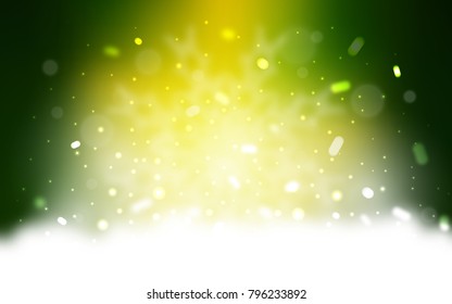 Vector cover with beautiful snowflakes. Shining colored illustration with snow in christmas style. New year design for your business advert.