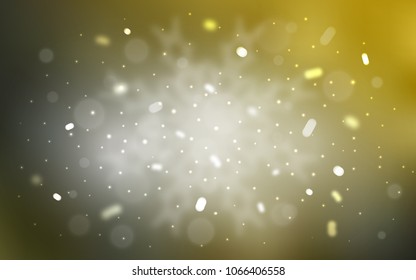 Vector cover with beautiful snowflakes. Snow on blurred abstract background with gradient. The pattern can be used for new year ad, booklets.