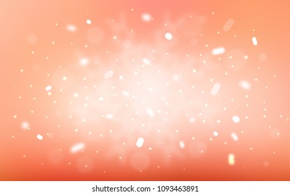 Vector cover with beautiful snowflakes. Snow on blurred abstract background with gradient. New year design for your business advert.