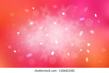 Vector cover with beautiful snowflakes. Snow on blurred abstract background with gradient. The template can be used as a new year background.