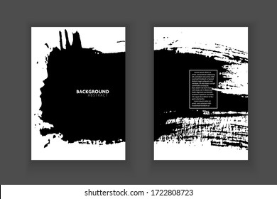 Vektorgrafik-Buchumschlag, schwarzer farbiger Hintergrund.
