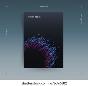 Vector Cover Design. Abstract dots. 