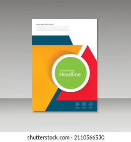 Vector cover design for brochure template