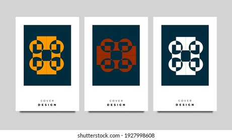 Diseño de portada vectorial para folletos, portátiles, volantes y otros. ilustración vectorial. EPS 10.