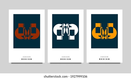 Diseño de portada vectorial para folletos, portátiles, volantes y otros. ilustración vectorial. EPS 10.